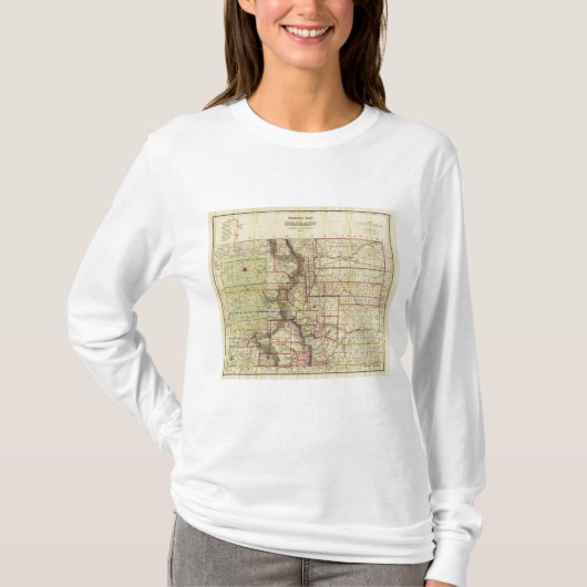 Thayerのコロラド州2の地図 Tシャツ (正面)