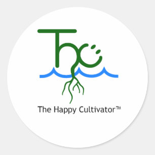 THCハッピーカルチエーター™ロゴ&名前シール ラウンドシール
