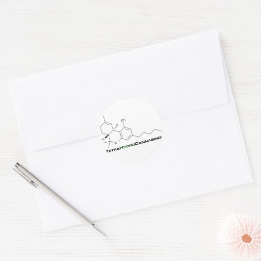 THC雑草 ラウンドシール (封筒)