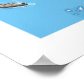 Theの漫画の地図地中海の ポスター (角)