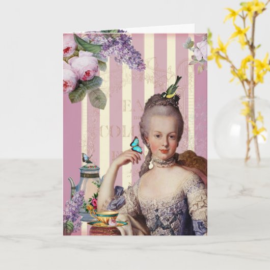 Théのau小さいTrianon -上がりました カード (黄色い花)