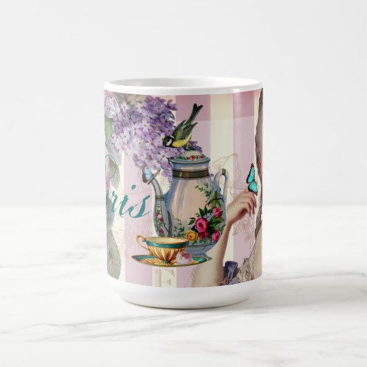 Théのau小さいTrianon -上がりました コーヒーマグカップ (中央)