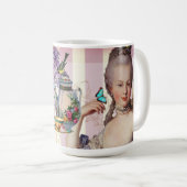 Théのau小さいTrianon -上がりました コーヒーマグカップ (正面右)