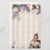 Théのau小さいTrianon -、個人的上がりました 便箋 (正面/裏面)