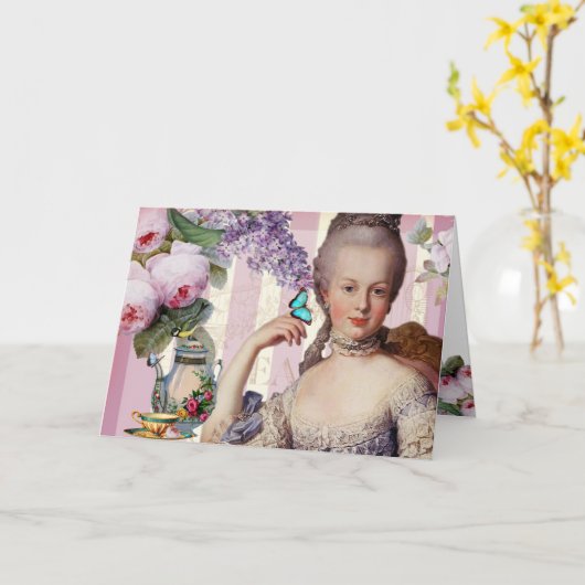 Théのau小さいTrianon -幸せな母の日は上がりました カード (黄色い花)