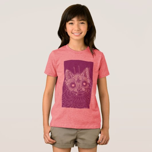 The大切:ゴシックスタイルの猫 トライブレンドTシャツ (正面全面)