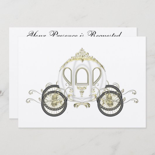 The王室の / 結婚パーティー- SRF 招待状 (正面/裏面)