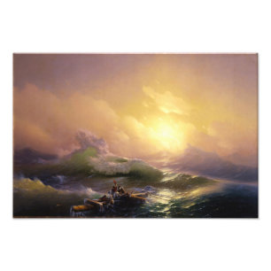 The第九Wave by Ivan Aivazovskyフォトプリント フォトプリント