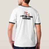 The10k.comの第3傾聴者のTシャツ(黒及び白) Tシャツ (裏面フル)