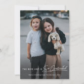 The おもしろい Nice Listいけな Photo Christmas シーズンカード (正面)