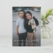 The おもしろい Nice Listいけな Photo Christmas シーズンカード (スタンド正面)