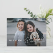 The おもしろい Nice Listいけな Photo Christmas シーズンカード (スタンド正面)