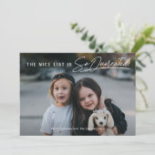 The おもしろい Nice Listいけな Photo Christmas シーズンカード (スタンド正面)