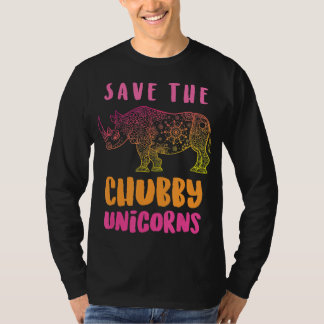 The 救 Chubby Unicorns Owner Gift |かわいいギフト Tシャツ