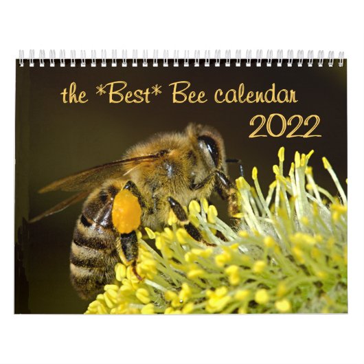 The 最高の Bee Calendar 2020 （写真付き、説明付き） カレンダー (カバー)