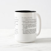 The 最高の、Moistest、Chocolate Mag Cakeレシピ—LRG ツートーンマグカップ (正面右)