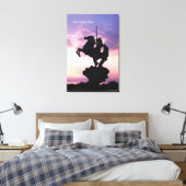 "The 来's King"® Silouette Canvas Print キャンバスプリント (インサイチュ (寝室))