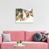 The 結婚 March by Robinson, Newlyweds キャンバスプリント (インサイチュ (リビング))