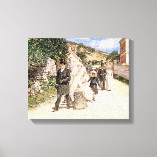 The 結婚 March by Robinson, Newlyweds キャンバスプリント (正面)