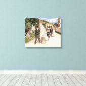 The 結婚 March by Robinson, Newlyweds キャンバスプリント (インサイチュ (ウッドフロア))