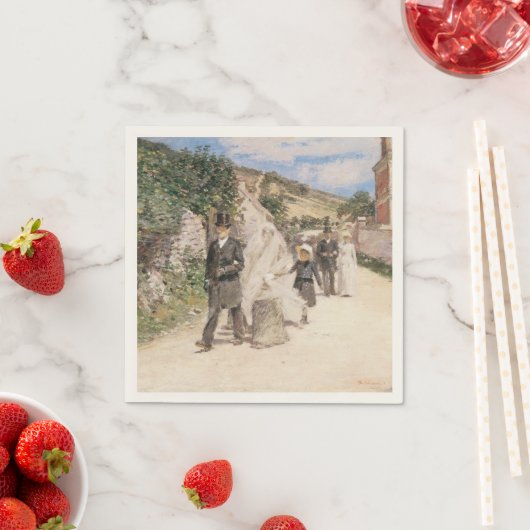 The 結婚 March by Robinson, Newlyweds スタンダードカクテルナプキン (インサイチュ)