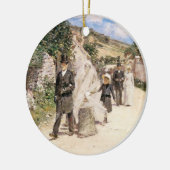 The 結婚 March by Robinson, Newlyweds セラミックオーナメント (左)