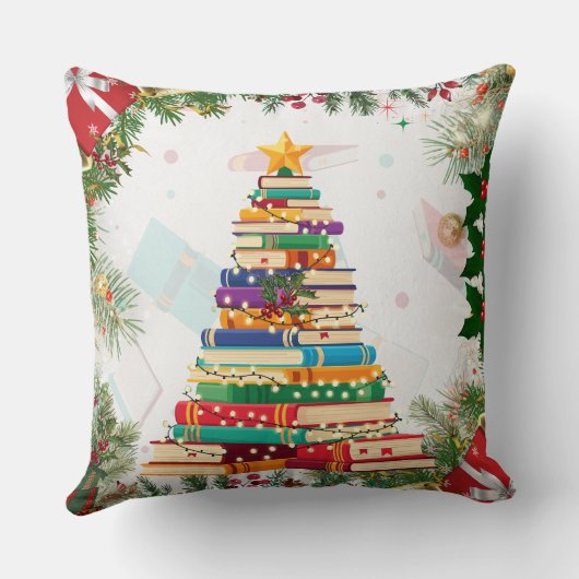 The 12 Days of Christmas Throw Pillow クッション (裏面)