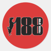 The 188 Rescue Group Glossy Round Stickers ラウンドシール (正面)