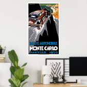 The 1930 Monte Carlo Auto Rally ポスター (ホームオフィス)