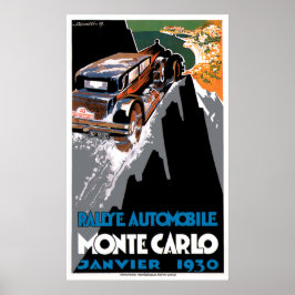 The 1930 Monte Carlo Auto Rally ポスター