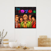 The 1970's Retro Vibe 24x24" Wall Poster ポスター (キッチン)