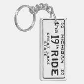 the 19th RIDE Michigan License Plate Paw Keychain  キーホルダー (正面左)