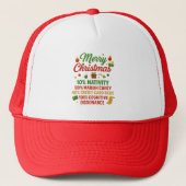 The 240% Christmas Math Trucker Hat キャップ (正面)