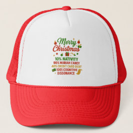 The 240% Christmas Math Trucker Hat キャップ