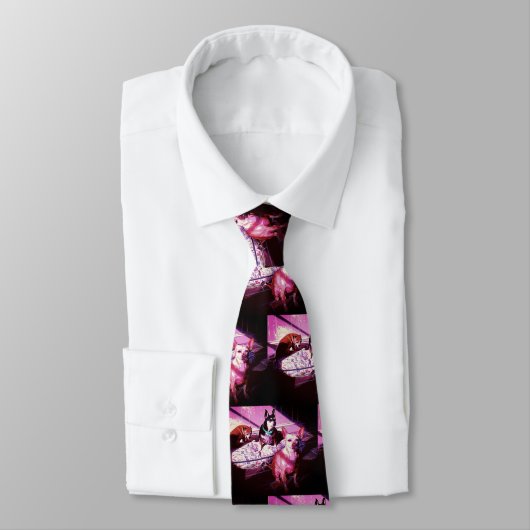 The 3 Amigos! Chiuahua Print Tie ネクタイ (タイ)