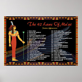 The 42 Law Of Maat – 主張ポス前向きター ポスター