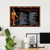 The 42 Law Of Maat – 主張ポス前向きター ポスター (ホームオフィス)