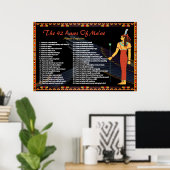 The 42 Law Of Maat - Negative Confessions Poster ポスター (ホームオフィス)