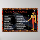 The 42 Law Of Maat - Negative Confessions Poster ポスター (正面)