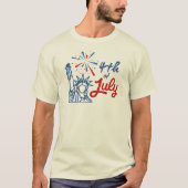 The 4th Jully is a great day Tシャツ (正面)