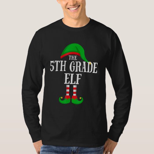The 5th Grade Elf Family Group Matching Christmas  Tシャツ (正面)