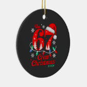 The 67 Christmas Crew Edition Six Seven Brainrot   セラミックオーナメント (右)