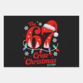 The 67 Christmas Crew Edition Six Seven Brainrot ラッピングペーパーシート (正面3)