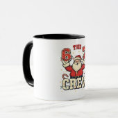 The 6 7 Crew Funny Santa Christmas Meme  マグカップ (正面左)