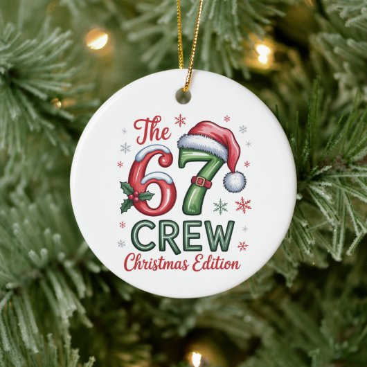 The 76 Crew Christmas Edition Family Holiday Xmas セラミックオーナメント (ツリー)