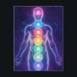 The 7 Chakras ポストカード<br><div class="desc">The 7 chakras are energy centers aligned along the spine that influence different areas of life — from safety and creativity to confidence,  love,  communication,  intuition,  and spirituality. When balanced,  they support harmony,  inner strength,  and overall well-being.</div>