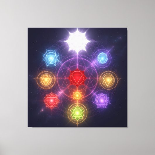 The 7 Chakras´3 キャンバスプリント (正面)