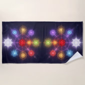The 7 Chakras´3 ビーチタオル (正面)
