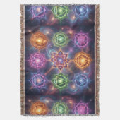 The 7 Chakras´6 スローブランケット (正面縦)