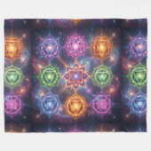 The 7 Chakras´6 フリースブランケット (正面(横))